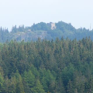 Burgruine Epprechtstein - Ansicht des Berges vom Hohen Stein - Burgruine Epprechtstein auf dem Epprechtstein in der ErlebnisRegion Fichtelgebirge